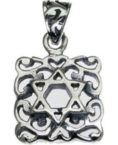 Star of David Sterling Silver Pendant