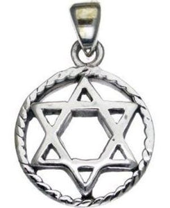 Star of David Sterling Silver Pendant