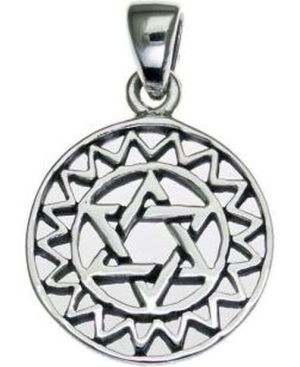 Star of David Sterling Silver Pendant