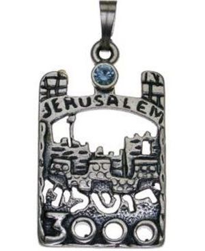 Jerusalem Sterling Silver Pendant