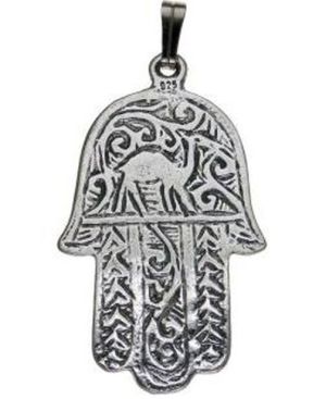 Hamsa Sterling Silver Pendant