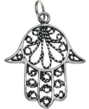 Hamsa Sterling Silver Pendant