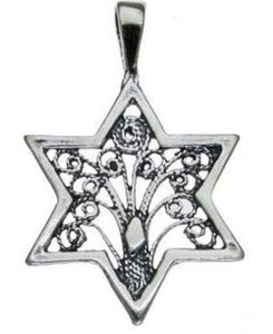 Star of David Sterling Silver Pendant