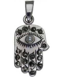 Hamsa Sterling Silver Pendant