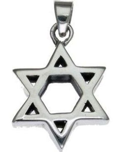 Star of David Sterling Silver Pendant