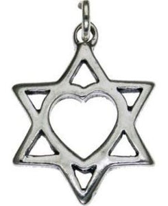 Star of David with Hart Sterling Silver Pendant