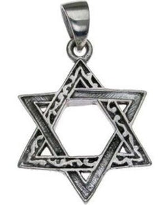 Star of David Sterling Silver Pendant