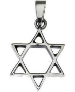 Star of David Sterling Silver Pendant