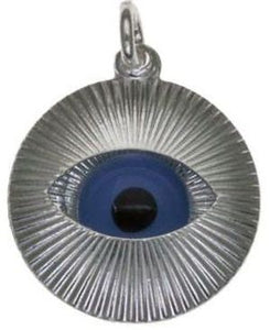 Evil Eye Protection Sterling Silver Pendant