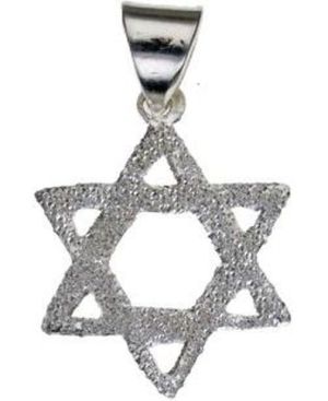 Sparkling Star of David Sterling Silver Pendant