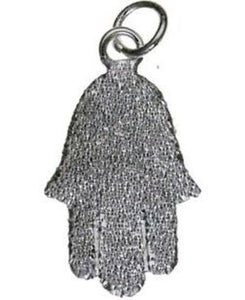 Sparkling Hamsa Sterling Silver Pendant