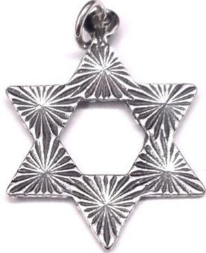 Star of David Sterling Silver Pendant Style
