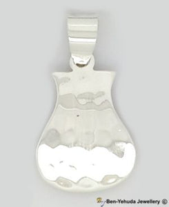 Harp Shape Sterling Silver Pendant