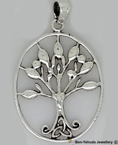 Tree of Life with Bulbs Sterling Silver Pendant