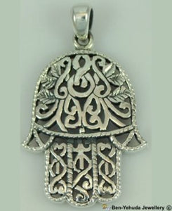 Hamsa Sterling Silver Pendant