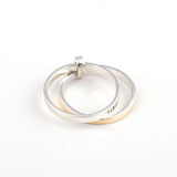 2 Piece "Hear O Israel" Blessing Gold & Silver Ring