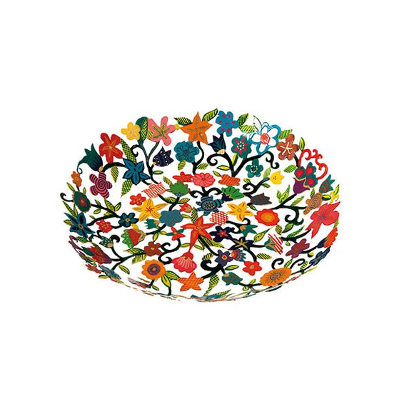 Small Bowl - Laser Cut & Hand Painted - Flowers