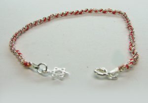 Red String 925 Sterling Silver Bracelet with Star of David Charm