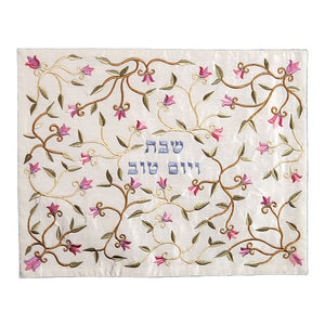 Challah Cover - Machine Embroidered - Flowers