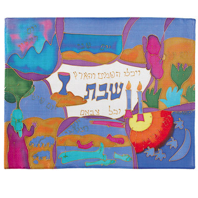 Challah Cover - Hand Painted Silk - Creation