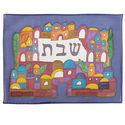 Challah Cover - Hand Painted Silk - Armenian Jerusalem