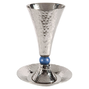 Cone Kiddush Cup & Blue Ball