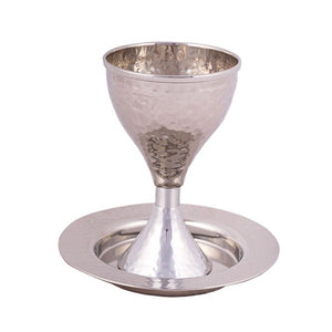 Modern Kiddush Cup - Hammer Work