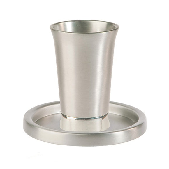 Kiddush Cup & Plate - Aluminium