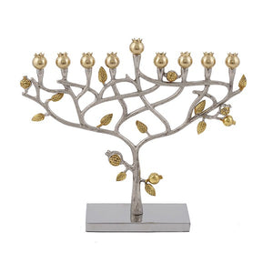 Hanukkah Menorah - Pomegranates & Hammer Work