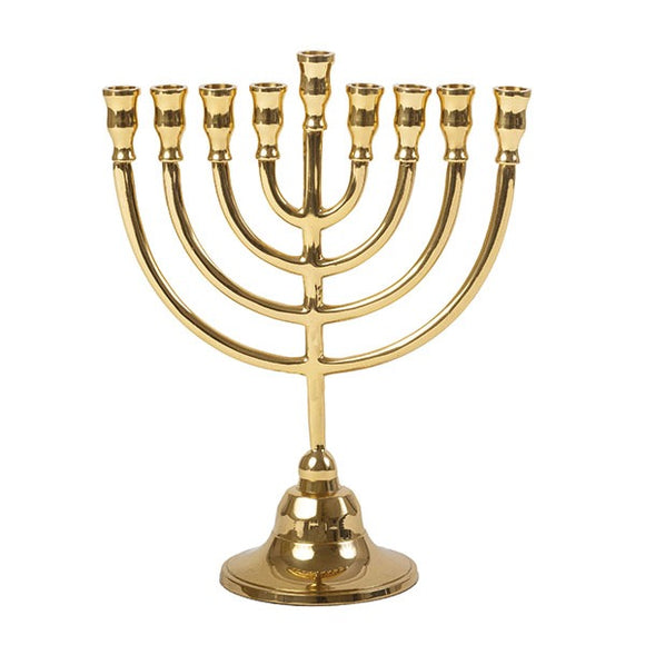 Classic Hanukkah Menorah - Bronze