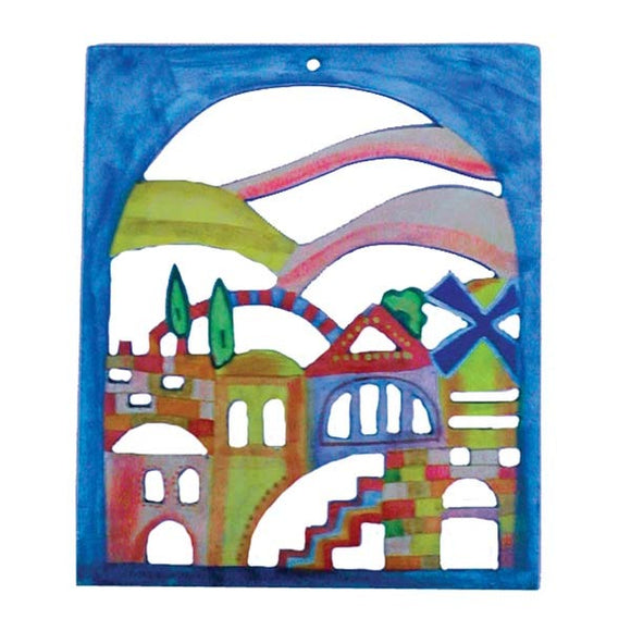 Hand Painted Cutout Wood - Jerusalem