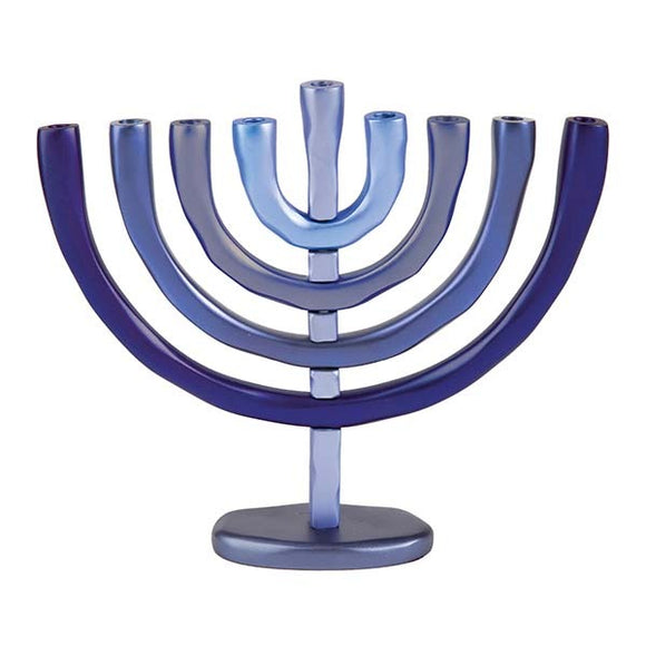 Hanukkah Menorah - 9 Branches - Blue
