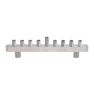 Hanukkah Menorah - Strip & Hammer Work - Aluminium