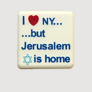 I heart NY but Jerusalem Is Home Magnet