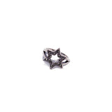 Star of David Marcasite Sterling Silver Ring