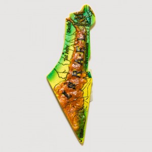 State of Israel Map 3D Magnet