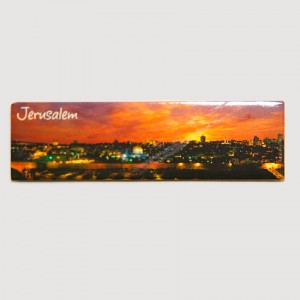 Jerusalem Sunset Panoramic Magnet