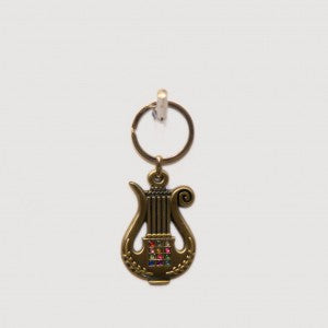 Harp Hoshen Jeweled Keychain