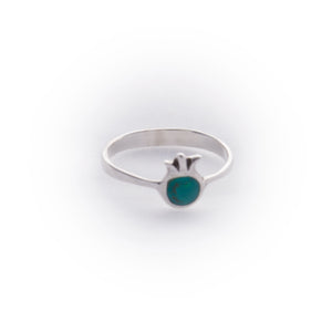 Pomegranate Eilat Stone Sterling Silver Ring