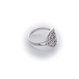 Shema Cutout in Oval Sterling Silver Ring