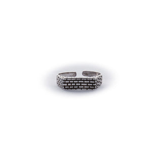 Kotel / Western Wall Adjustable Sterling Silver Ring