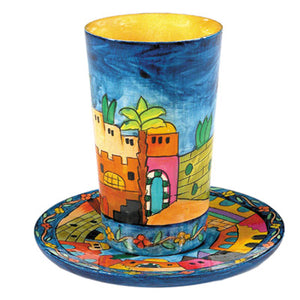 Kiddush Cup & Plate - Jerusalem