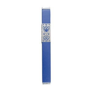 Mezuzah & Metal Cutout 12cm - Blue