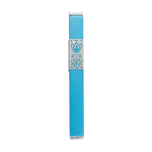 Mezuzah & Metal Cutout 12cm - Turquoise