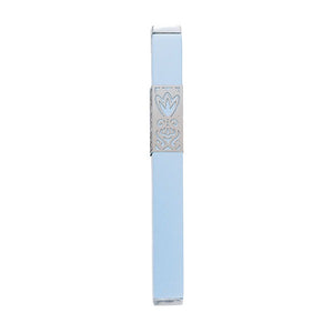 Mezuzah & Metal Cutout 12cm - Light Blue