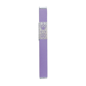 Mezuzah & Metal Cutout 12cm - Purple