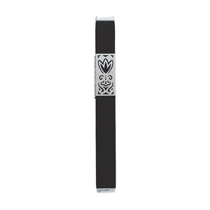 Mezuzah & Metal Cutout 12cm - Black