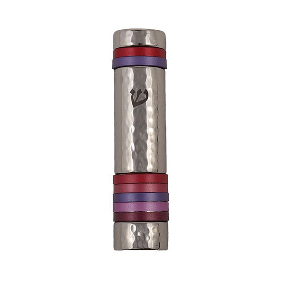 Mezuzah - Rings - 10 cm Maroon