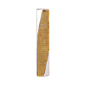 Mezuzah - Geometric - Magen David - Hammer Work & Brass