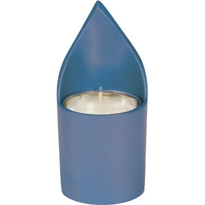 Memorial Candle Holder & Candle - Blue